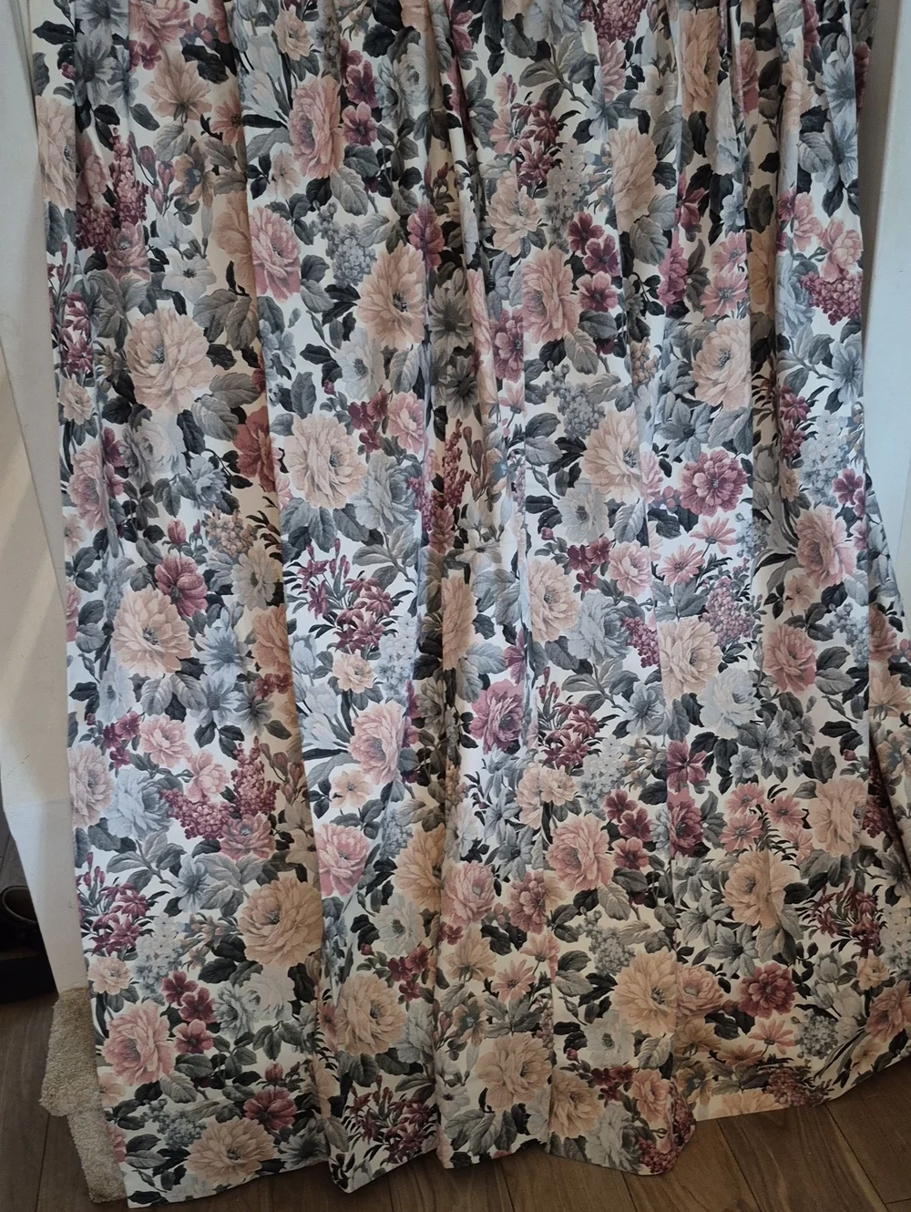 Burlington Pinch Pleated Floral Curtain Panels (2)
